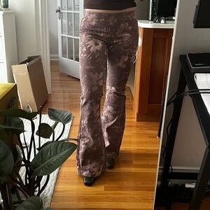 Free People Mauve Floral Pants